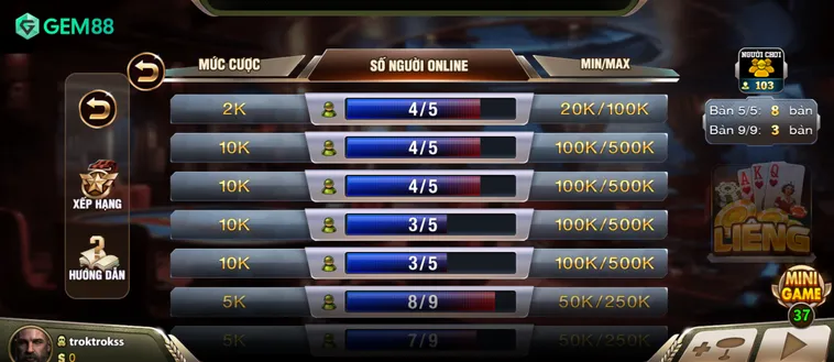 Chinh Phục Siêu Phẩm Liêng Tại Gem88 Đỉnh Cao Dành Cho Mọi Cao Thủ