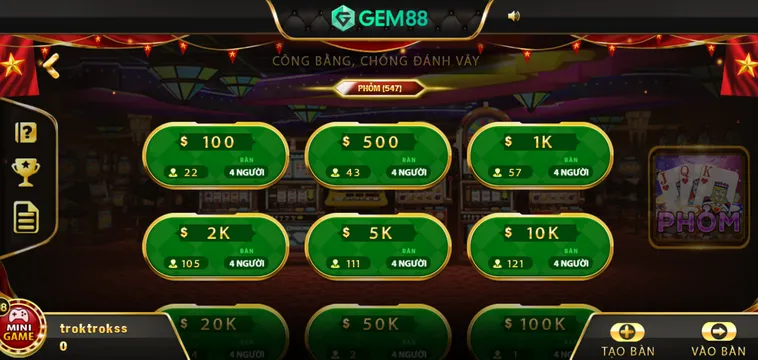 Phỏm Tại Gem88 Đấu Trường Trí Tuệ Đỉnh Cao Cho Mọi Cao Thủ