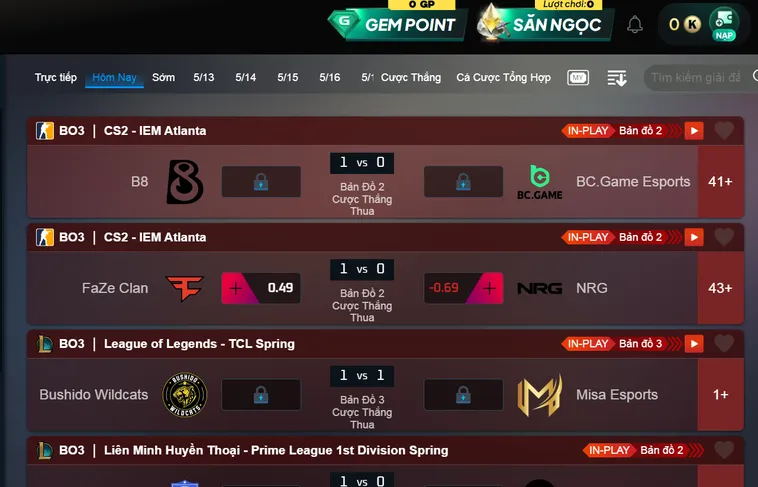 Bùng Nổ Cùng Sân Chơi Cá Cược Thể Thao Esports Gem88 Đẳng Cấp Nhất