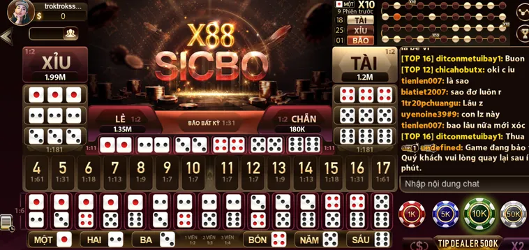 Sicbo X88 Tại Gem88 Cơ Hội Trở Thành Triệu Phú Trong Tầm Tay