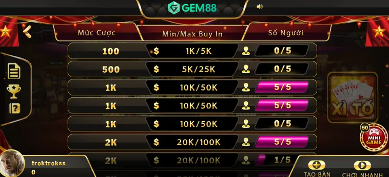 Khám Phá Sức Hấp Dẫn Của Xì Tố Tại Gem88 Đỉnh Cao Nhất Hiện Nay