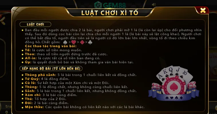 Khám Phá Sức Hấp Dẫn Của Xì Tố Tại Gem88 Đỉnh Cao Nhất Hiện Nay